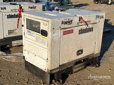 Shindaiwa DGK7F 6.5 kVA Skid-Mounted Generador
