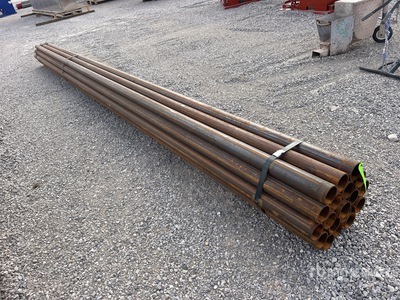 Quantity of (19) 3-1/2 in OD Blk Schedule 40 x 21 ft Steel Pipe (Unused)