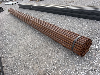 Quantity of (61) 1-5/8 in OD Blk Schedule 40 x 21 ft Steel Pipe (Unused)