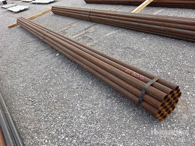 Quantity of (19) 2-7/8 in OD Blk Schedule 40 x 21 ft Steel Pipe (Unused)