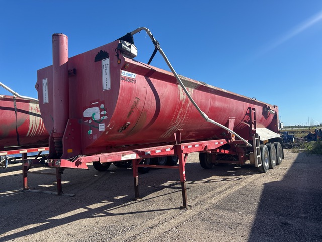 2015 Clement RKHS3432-AIR 34 ft Tri/A Quarter Frame End Dump Trailer