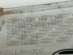 Serial Number / VIN