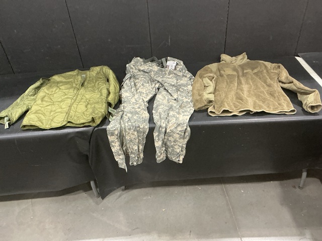 (1) Coat Liner, (10) Pairs of Trousers & (46) Jackets