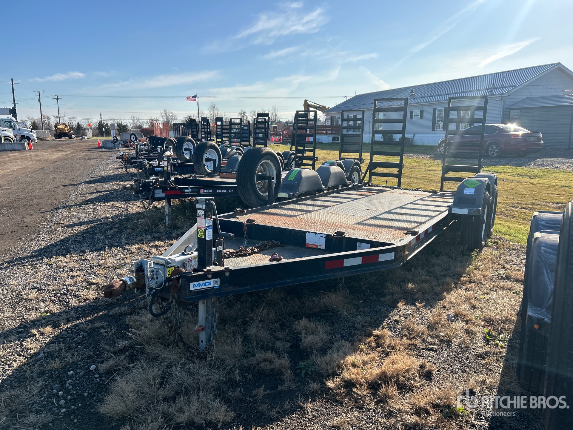 2018 MMDI 614SLTD 12000 lb 14 ft T/A Equipment Trailer