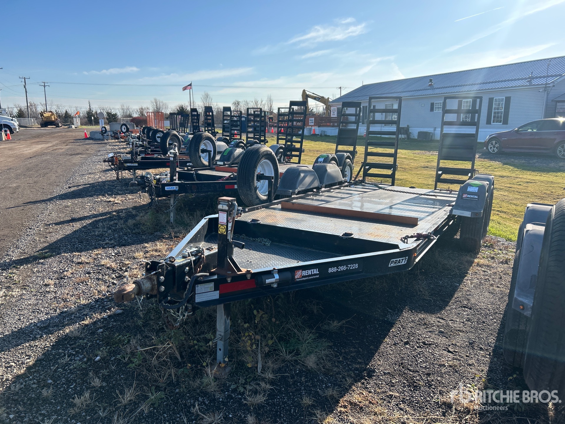2021 Pratt CP0614 14 ft T/A Equipment Trailer