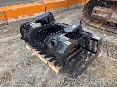 Stout 72 in Root Rake Grappin pour chargeuse à différentiel