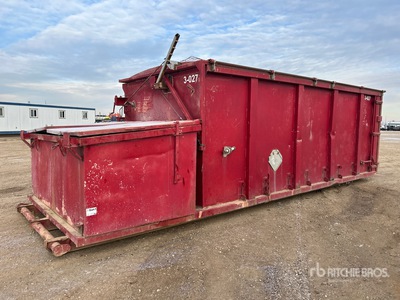 Custom Built 28 m3 Skid Mounted Waste Container