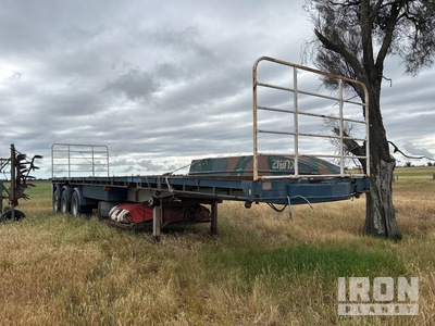 1985 Ophee Convertable 12.50 m Tri/A Flatbed Trailer