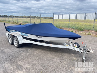 Prestige Ultima 17501 5 m Barco para esqui nautico w/2003 EasyTow RB20T Trailer