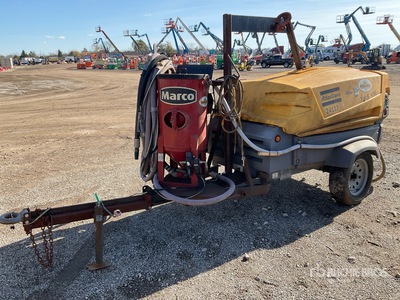 2016 Atlas Copco XAS 185 185 cfm Mobile W/Sandblaster Air Compressor (Inoperable)