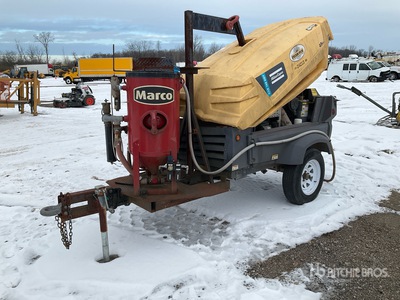 2017 Atlas Copco XAS 185 185 m3/min Mobile W/Sandblaster Air Compressor (Inoperable)