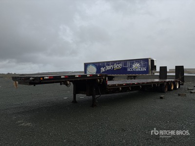 2010 Globe Trailer 53 ft Tri/A Single Drop Step Deck Trailer