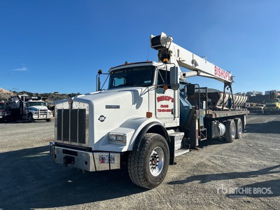 Manitex C2892 28 ton Straight Boom on 2013 Kenworth T800 6x4 Camión Grúa