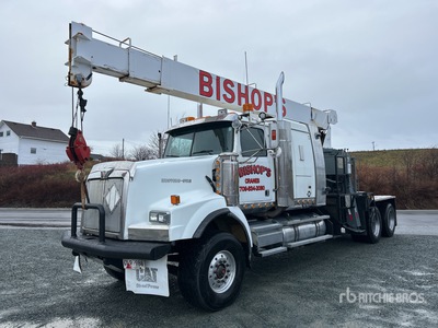 National 657D 36000 lb Straight Boom on 2006 Western Star 4900SA 6x4 Sleeper Camión Grúa
