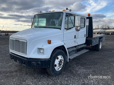 2001 Freightliner FL70 4x2 Crew Cab Flatbed Truck