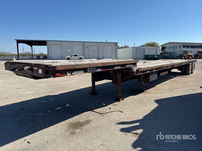 1985 Aztec 46 ft T/A Single Drop Stufendeck-Anhänger