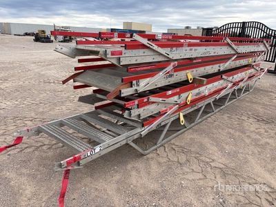 Quantity of (4) Safesmart 15AS2036-EXT Adjustable Stairs Ladder