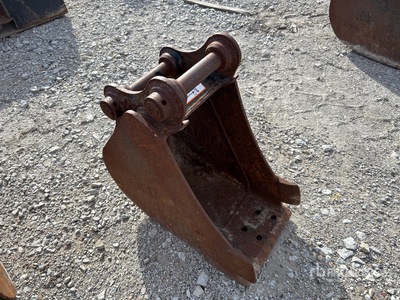 Cat 12 in Excavator Bucket