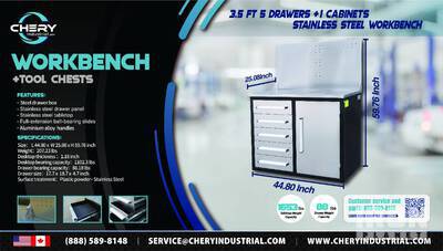 Steelman 3.5FT Tool Cabinet (Unused)