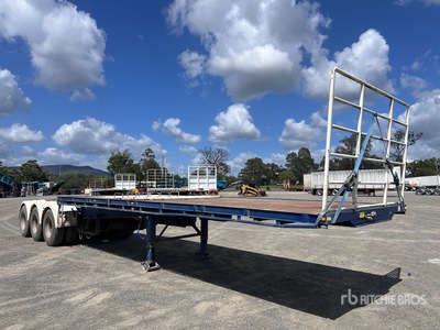 1997 Barker 7.2 m Tri/A B-Double Lead Remorque à plateau