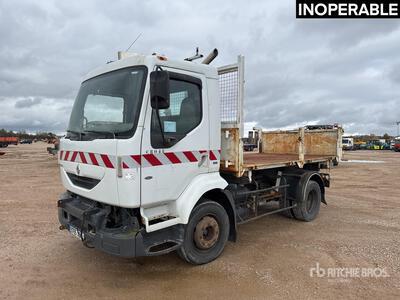 Renault Midlum 180 Camion Benne 4x2 Camion à benne essieu simple (Inoperable)