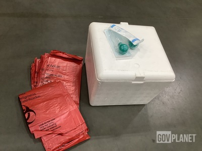 (3) Packages of Biohazard Disposable Bags & Assorted Items