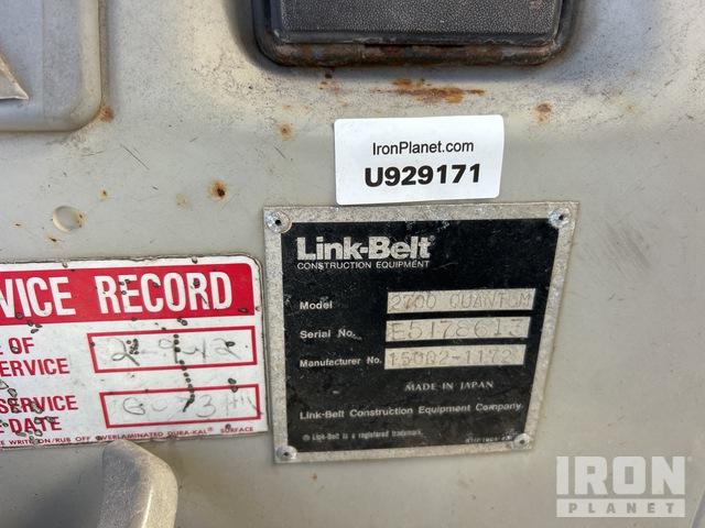 EXCAVADORA 1997 LINK BELT 2700