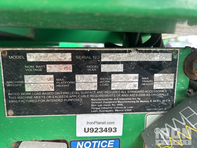 ELEVADOR TIJERA 2018 JLG 1930ES