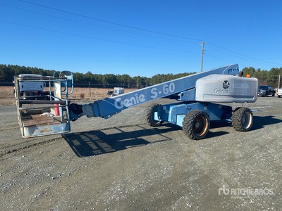 2008 Genie S60 4WD Diesel Telescopic Boom Lift