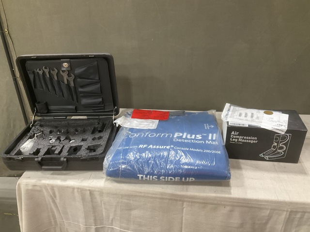 (1) Medical Equipment Tool Kit, (1) Detection Mat & Assorted Items