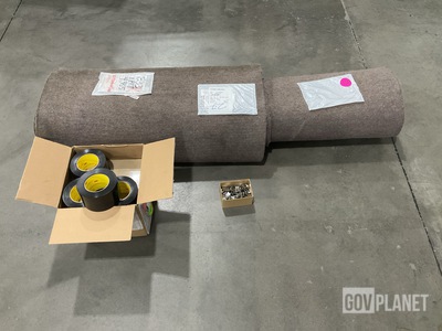 (113) Sq Ft of Felt Sheet, (200) Valuclips & Assorted Items