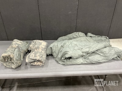 (14) Sleeping Bags, (77) Wet Weather Poncho Liners & Assorted Items