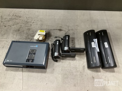 (3) Video Cameras, (1) Projector & Assorted Items
