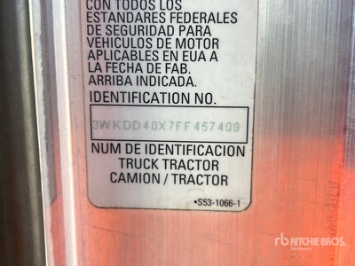 2015 Kenworth T800 6x4 トラックトラクター（T/A）