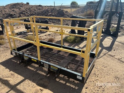 Quantity of (2) Used Forklift Man Buckets