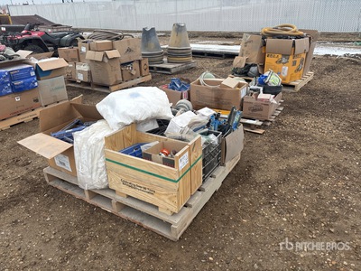 Quantity of (3) Pallets of Sand Blasting and Coating Supplies