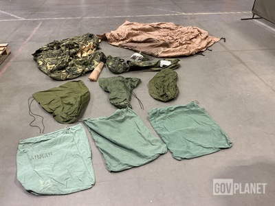 (2) Two Man Combat Tents, (35) Clothing Bags & Assorted Items