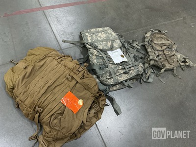 (13) Large Field Pack Sets, (5) Assault Packs & Assorted Items