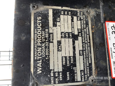 1997 Walton SS1216 16 ft T/A Equipment Trailer