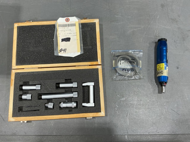 (1) Caliper Set, (1) Torque Screwdriver, (3) Preformed Packings & Assorted Items