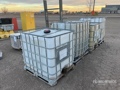 Quantity of (4) Skid Mounted Poly Storage Tank