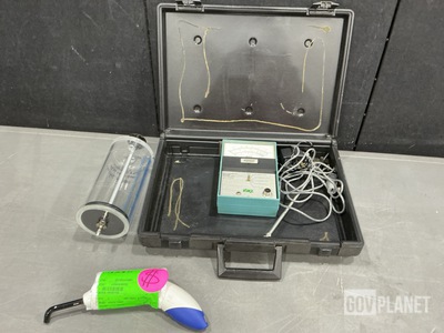 (1) Laboratory Syringe, (2) Dental Lights & Assorted Items