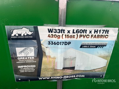 Rhino-Cross 336017DP Storage Building (Unused)