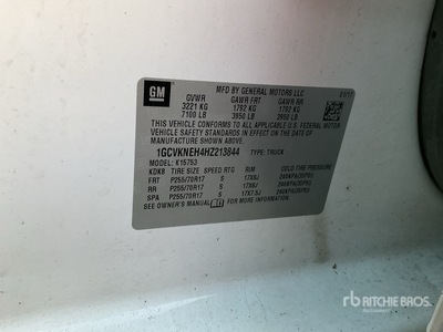 2017 Chevrolet Silverado 1500 4x4 Extended Cab Pickup