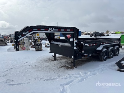 2022 PJ Trailers 16 ft Tri/A Gooseneck Geräteanhänger