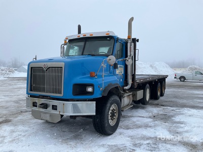 2011 International 5600i Paystar 8x4 Flatbed Truck