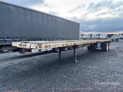 1978 Fontaine F-4-6540SL 40 ft T/A Flatbed Trailer