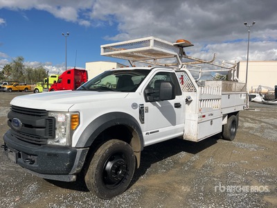2017 Ford F-550 4x2 Flatbed Truck