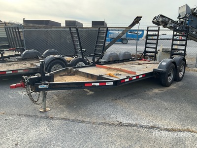 2018 MMDI 614SLTD 14 ft T/A Equipment Trailer