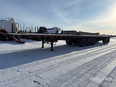 2006 Manac 32 ft Super B-Train Lead مقطورة مسطحة